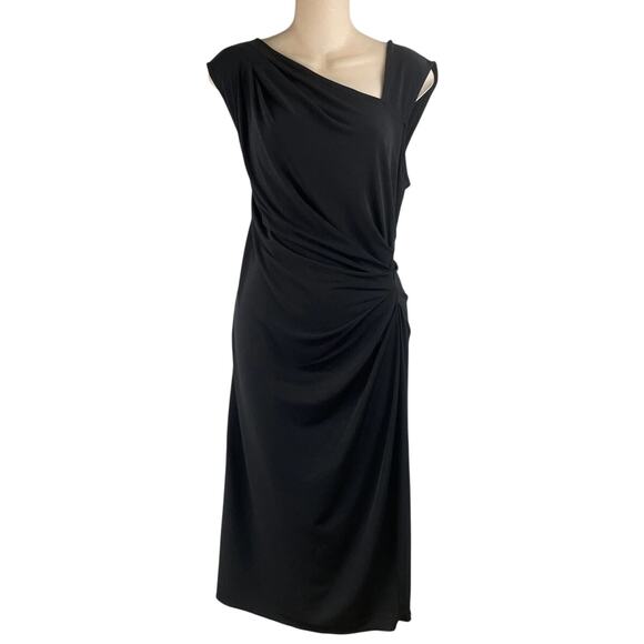 Victoria's Secret Dresses & Skirts - Victoria Secret Black Ruched Sheath Dress L